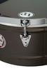 Latin Percussion LP1415-KP Karl Perazzo 14"/15" Timbales featuring black nickel shells, chrome hardware, bright and powerful tone, and signature artist design crafted for advanced Latin and salsa percussionists.