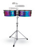 Latin Percussion LP257-TS Tony Succar 14"/15" Signature Timbales - Rainbow / Black Nickel (LP257-TS) | Musician Madness