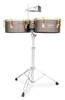 Latin Percussion M257-BNG Matador 14"/15" Timbales - Brushed Nickel/Gold w/ Cowbell (M257-BNG) | Musician Madness