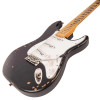Vintage V6 ICON Electric Guitar - Distressed Boulevard Black (V6MRBK) | Musician Madness