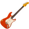 Vintage V6 ICON Electric Guitar - Distressed Firenza Red (V6MRFR) | Musician Madness