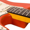 Vintage V6 ICON Electric Guitar - Distressed Firenza Red (V6MRFR) | Musician Madness