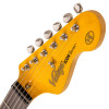 Vintage V6 ICON Electric Guitar - Distressed Laguna Blue (V6MRLB) | Musician Madness