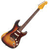 Vintage V6H ICON Electric Guitar - Distressed Tobacco Sunburst (V6HMRSB) | Musician Madness