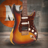 Vintage V6H ICON Electric Guitar - Distressed Tobacco Sunburst (V6HMRSB) | Musician Madness