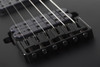 Schecter Damien-6 Left-Handed â€“ Satin Black (2473) featuring high-output pickups, arched top body, fast maple neck, and sleek satin black finish designed for modern heavy playing.