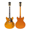 D'Angelico Excel DC XT w/ Case - Vintage Natural Quilt (DAEDCXTQVNATGS) | Musician Madness