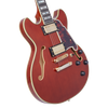 Dâ€™Angelico Excel Mini DC - Viola (DAEMINIDCVIOGS) featuring compact semi-hollow construction, Seymour Duncan pickups, and a striking Viola finish for expressive, versatile tonal performance.