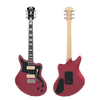 Dâ€™Angelico Premier Bedford - Oxblood (DAPBEDOXBCTR) featuring an offset solid body design, versatile pickup configuration, comfortable neck profile, and a rich Oxblood finish ideal for modern alternative and rock tones.