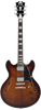 D'Angelico Premier DC with Gig Bag - Brown Burst (DAPDCBRBNS) | Musician Madness