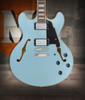 D'Angelico Premier DC with Gig Bag - Sky Blue (DAPDCSKBCS) | Musician Madness