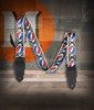 Grateful Dead Guitar Strap - Red/White/Blue "Skulls" (DAGDSTRAP1) | Musician Madness