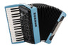 Hohner Bravo MyColor Chromatic 72 Bass Piano Accordion – Sky Rich Blue (BR72-RB) featuring a striking Rich Blue MyColor finish, smooth keyboard action, responsive bellows, and a classic 72-bass chromatic layout for students and intermediate performers.