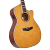 Dâ€™Angelico Gramercy Grand Auditorium CE - Vintage Natural Bundle (DAPG200VNATAPS) featuring a grand auditorium body, cutaway design, onboard electronics, natural wood finish.