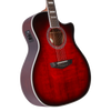 Dâ€™Angelico Gramercy Grand Auditorium CE - Trans Cherry Burst (DAPG200TBCBAPS) featuring a grand auditorium body, cutaway design, Trans Cherry Burst finish, onboard electronics.
