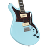 Dâ€™Angelico Premier Bedford â€“ Sky Blue Bundle (DAPBEDSBMCTR) featuring an offset solid body electric guitar in Oxblood finish, versatile pickup configuration, and an included gig bag plus Supro Delta King 10 amp.