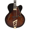 Dâ€™Angelico Excel EXL-1 Archtop - Brown Burst (DAPEXL1GBRBGT) featuring a full hollow body, single cutaway design, floating pickup, vintage-style appointments, and a warm Brown Burst finish crafted for classic jazz tone.