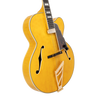 DÃ¢â‚¬â„¢Angelico Excel EXL-1 Archtop - Honey Blonde (DAPEXL1GHNBGT) featuring a full hollow body, single cutaway design, floating pickup, vintage-style appointments, and a warm Brown Burst finish crafted for classic jazz tone.