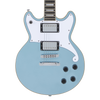 D'Angelico Brighton Double Cutaway - Ice Blue Metallic (DAPBRIIBMCS) | Musician Madness