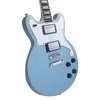 D'Angelico Brighton Double Cutaway - Ice Blue Metallic (DAPBRIIBMCS) | Musician Madness