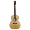 The Alvarez AF60 Herringbone Folk/OM Acoustic Guitar features a select spruce top with mahogany back and sides, delivering a warm, articulate tone ideal for fingerstyle and light strumming. The classic herringbone binding adds vintage character, while the comfortable OM body shape offers excellent projection and balance for studio or stage performance.