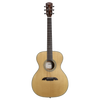The Alvarez AF60 Herringbone Folk/OM Acoustic Guitar features a select spruce top with mahogany back and sides, delivering a warm, articulate tone ideal for fingerstyle and light strumming. The classic herringbone binding adds vintage character, while the comfortable OM body shape offers excellent projection and balance for studio or stage performance.