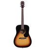 The Alvarez Regent RD26SB Dreadnought (RD26SB) features a spruce top with mahogany back and sides, delivering warm, clear tone suitable for learners and everyday players. The comfortable neck profile supports easy playability, while the striking sunburst finish adds classic style. Includes a deluxe padded gig bag, making it perfect for lessons, travel, and first-time guitar owners.