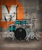 Mapex Saturn VI Fusion Shell Pack 4-Piece - Marine Teal Burst (SR504XZXT) | Musician Madness