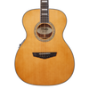 The Tammany Orchestra E Acoustic Guitar (DAPOMVNATAPS) features an Orchestra-size body with a smooth Vintage Natural finish for classic acoustic appeal. Designed for comfort and balanced tone, it offers warm mids, clear highs, and easy playabilityâ€”perfect for students, casual players, and those wanting a comfortable, great-sounding acoustic for practice or performance.