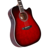 The Dâ€™Angelico Bowery Dreadnought CE (DAPD500TBCBAPS) features a bold Trans Black Cherry Burst finish paired with a full-size dreadnought body for rich lows, strong projection, and classic acoustic warmth. The cutaway design allows easy upper-fret access, while the onboard electronics deliver clear, natural amplified soundâ€”making it ideal for stage use, worship settings, and songwriting.