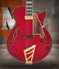 The Dâ€™Angelico Excel SS Thinline Hollow Body (DAESSSGT) delivers classic hollow-body warmth with enhanced comfort thanks to its slim single-cutaway design. Finished in rich Dark Cherry Burst, it features high-quality pickups, elegant binding, gold hardware, and the signature Dâ€™Angelico headstock. Ideal for jazz, blues, soul, and players seeking smooth articulation with vintage-inspired style.