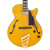The Dâ€™Angelico Excel SS Thinline Hollow Body (DAESSSAMBGT) features a slim, comfortable single-cutaway design with a warm, resonant hollow-body tone. Its Amber finish highlights classic styling with elegant binding, premium pickups, and gold hardware. Ideal for jazz, blues, R&B, and players seeking vintage sweetness with modern playability.