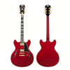 D'Angelico Double Cutaway Electric Guitar w/ Gig Bag - Trans Cherry (DAEDCTCH2GS) | Musician Madness