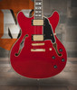 D'Angelico Double Cutaway Electric Guitar w/ Gig Bag - Trans Cherry (DAEDCTCH2GS) | Musician Madness