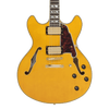 D'Angelico Double Cutaway Electric Guitar w/ Gig Bag - Amber (DAEDCAMBGS) | Musician Madness