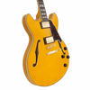 D'Angelico Double Cutaway Electric Guitar w/ Gig Bag - Amber (DAEDCAMBGS) | Musician Madness