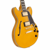 D'Angelico Mini Double Cutaway Electric Guitar w/ Gig Bag - Amber (DAEMDCAMBGS) | Musician Madness