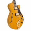 Dâ€™Angelico Single Cutaway electric guitar in Amber featuring a classic single-cut body, signature stairstep tailpiece, humbucking pickups, vintage-style appointments, and warm, resonant tonal character.