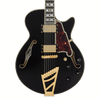 The Dâ€™Angelico Single Cutaway Solid Black (DAESSSBK2GT) delivers classic style, warm tone, and the signature stairstep tailpiece. Shop now at Musician Madness.