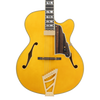 The DÃ¢â‚¬â„¢Angelico Single Cutaway Hollowbody in Amber (DAE16AMBGT) delivers warm jazz tone, classic archtop styling, and includes a fitted case. Available at Musician Madness.