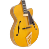 The Dâ€™Angelico Single Cutaway Hollowbody in Amber (DAE16AMBGT) delivers warm jazz tone, classic archtop styling, and includes a fitted case. Available at Musician Madness.