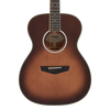 Dâ€™Angelico Tammany Orchestra E acoustic-electric guitar in Autumn Burst featuring an orchestra body shape, warm tonal response, stylish burst finish, onboard electronics, and a padded gig bag.