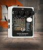 Electro-Harmonix BASS9 Bass Machine pedal featuring nine selectable bass emulations, blend and control knobs for shaping tone, fast tracking, and realistic low-end response for guitar players.