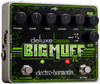 Electro-Harmonix Deluxe Bass Big Muff Pi pedal featuring expanded EQ, crossover control, built-in noise gate, blend knob for retaining low-end clarity, and the iconic Big Muff fuzz tailored for bass.
