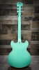 D'Angelico Premier DC Semi-Hollow Electric Guitar - Surf Green (DAPDCSGRNS) | Musician Madness