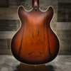 D'Angelico Deluxe DC Semi-Hollow Electric Guitar - Satin Brown Burst (DADDCSBBGS) | Musician Madness