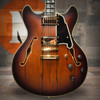 D 'Angelico Deluxe DC Semi-Hollow Electric Guitar - Satin Brown Burst (DADDCSBBGS) | Musician Madness