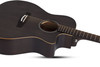 Schecter Deluxe Acoustic Electric Guitar - Satin See Thru Black (3716) | Musician Madness