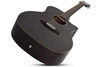 Schecter Deluxe Acoustic Electric Guitar - Satin See Thru Black (3716) | Musician Madness