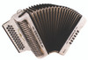 Hohner Corona II XTREME Accordion - GCF, Pearl White finish, 31-button diatonic accordion featuring smooth bellows, responsive reeds, and premium craftsmanship for professional performers